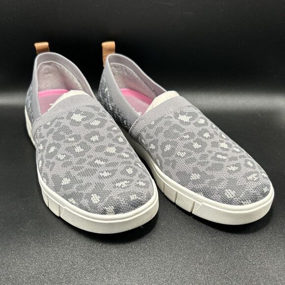 Ryka Slip On Shoe Women’s 8W Purple Animal Print Stretch Knit - Hera TINI - Picture 1 of 7